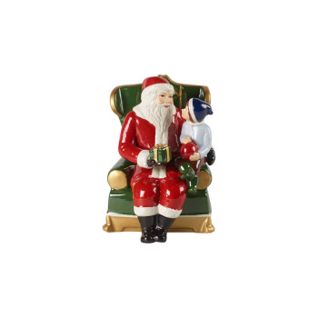 Villeroy & Boch - Christmas Toy's św. Mikołaj w fotelu, kolorowy 10 x 10 x 15 cm