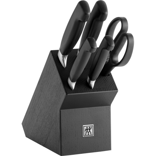 Zwilling - zestaw 4 noży w bloku czarny 35144-600-0