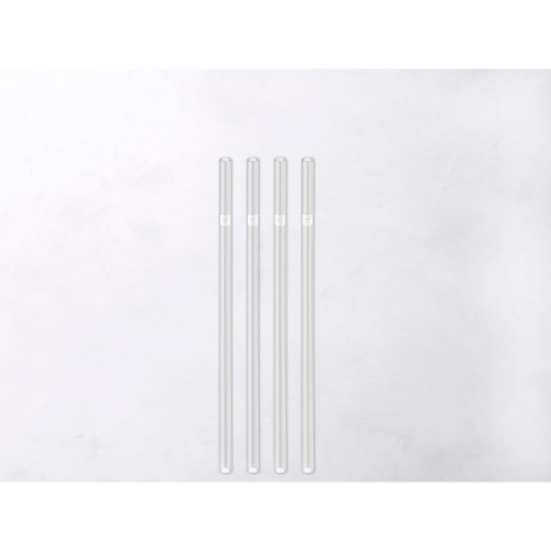 Zwilling - zestaw 4 słomek prostych białe
