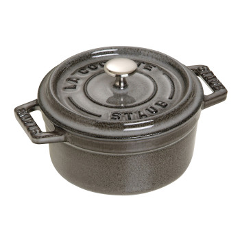 Staub - mini garnek żeliwny okrągły 250 ml, grafitowy