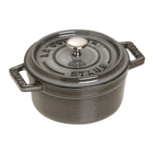 Staub - mini garnek żeliwny okrągły 250 ml, grafitowy