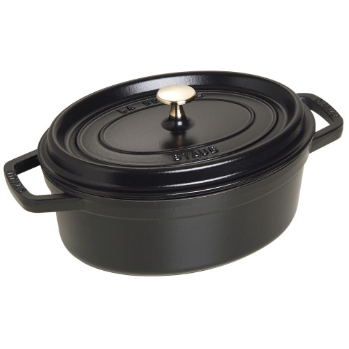 Staub - garnek żeliwny owalny 3.2 ltr, czarny