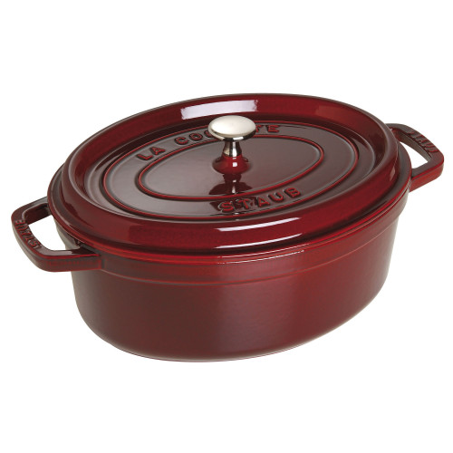 Staub - garnek żeliwny owalny 3.2 ltr, grenadynowy