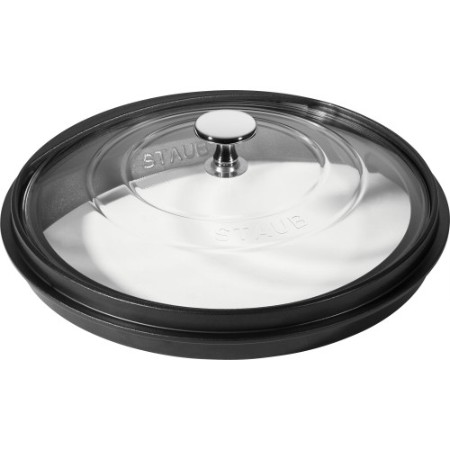 Staub - szklana pokrywka 26 cm, czarny