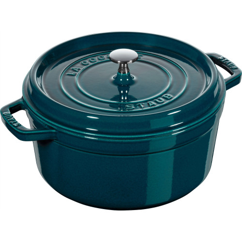 Staub - garnek żeliwny okrągły 6.7 ltr morski