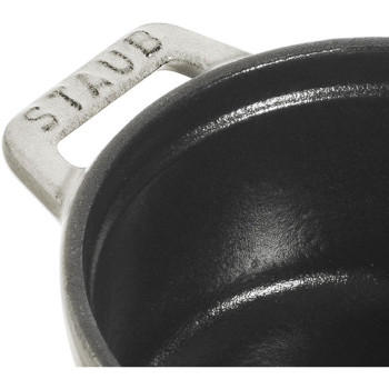Staub - mini garnek żeliwny okrągły 250 ml, truflowy
