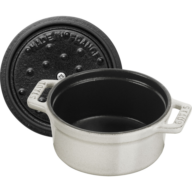 Staub - mini garnek żeliwny okrągły 250 ml, truflowy