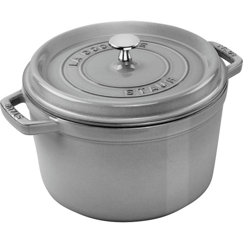 Staub - garnek żeliwny okrągły wysoki 4.8 ltr, grafitowy