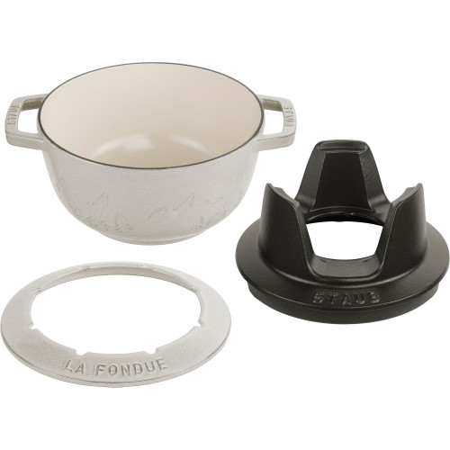 Staub - zestaw do fondue 20 cm, truflowy