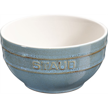 Staub - zestaw 4 misek okrągłych 14 cm, antyczny turkusowy