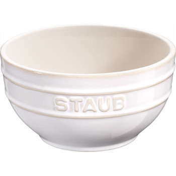 Staub - zestaw 4 misek okrągłych 12 cm, kość słoniowa