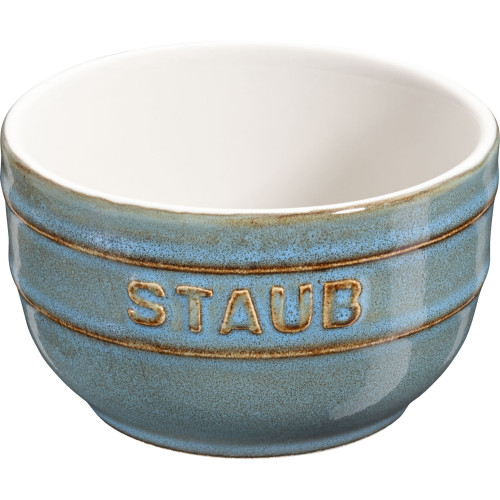 Staub - zestaw 4 ramekinów okrągłych 9 cm, antyczny turkusowy