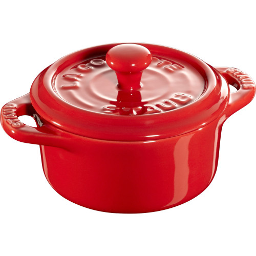 Staub - 4x Mini Cocotte okrągły 10 cm, czerwony