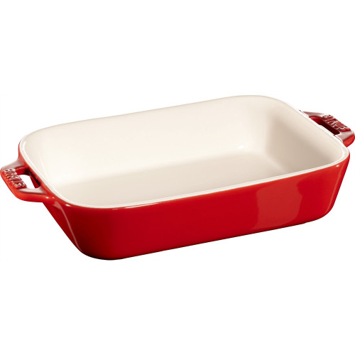 Staub - zestaw 3 półmisków prostokątnych, czerwony