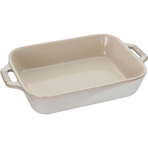 Staub - zestaw 3 półmisków prostokątnych, biały