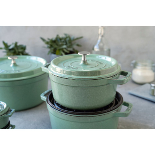 Staub - garnek żeliwny okrągły 2.2 ltr miętowy