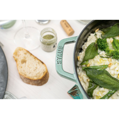Staub - garnek żeliwny okrągły 5.2 ltr, miętowy