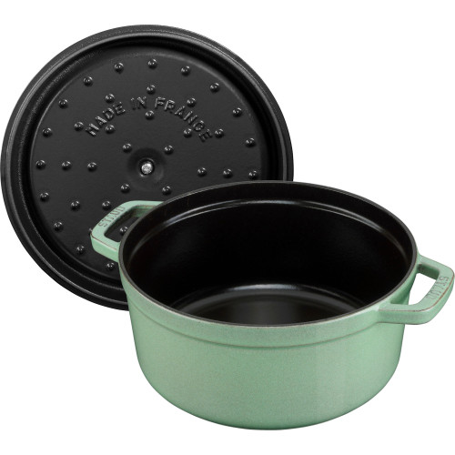 Staub - garnek żeliwny okrągły 5.2 ltr, miętowy