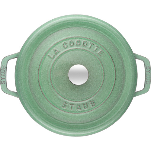 Staub - garnek żeliwny okrągły 5.2 ltr, miętowy