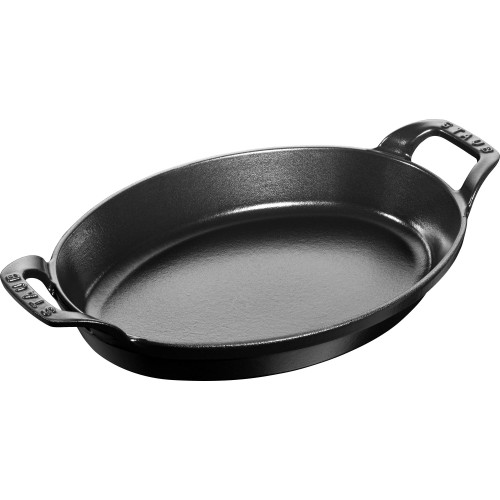Staub - owalne naczynie 28x20 cm, czarny