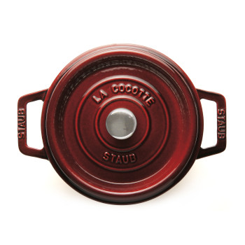 Staub - garnek żeliwny okrągły 2.6 ltr, grenadynowy