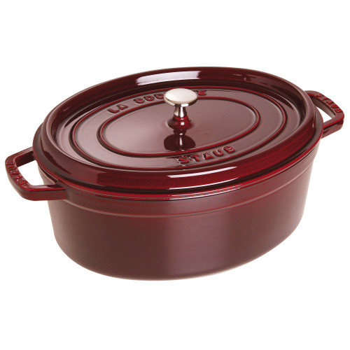 Staub - garnek żeliwny owalny 5.5 ltr, grenadynowy