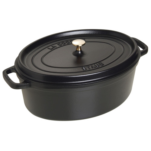 Staub - garnek żeliwny owalny 8 ltr, czarny