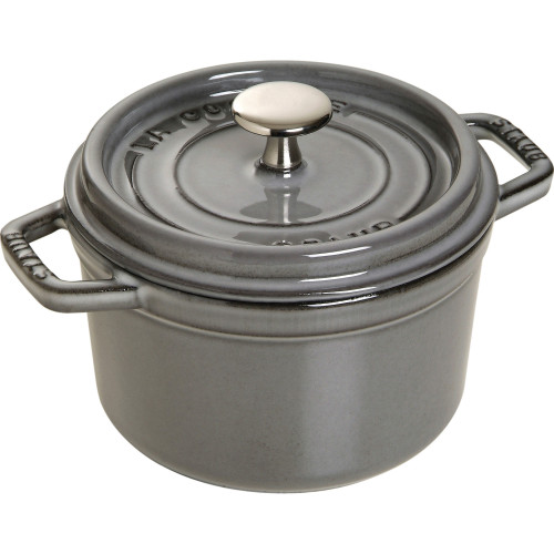 Staub - garnek żeliwny okrągły 1.2 ltr, grafitowy