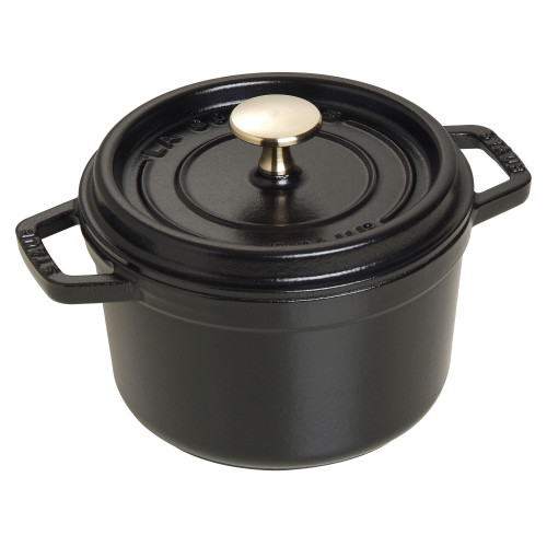 Staub - garnek żeliwny okrągły 1.2 ltr, czarny