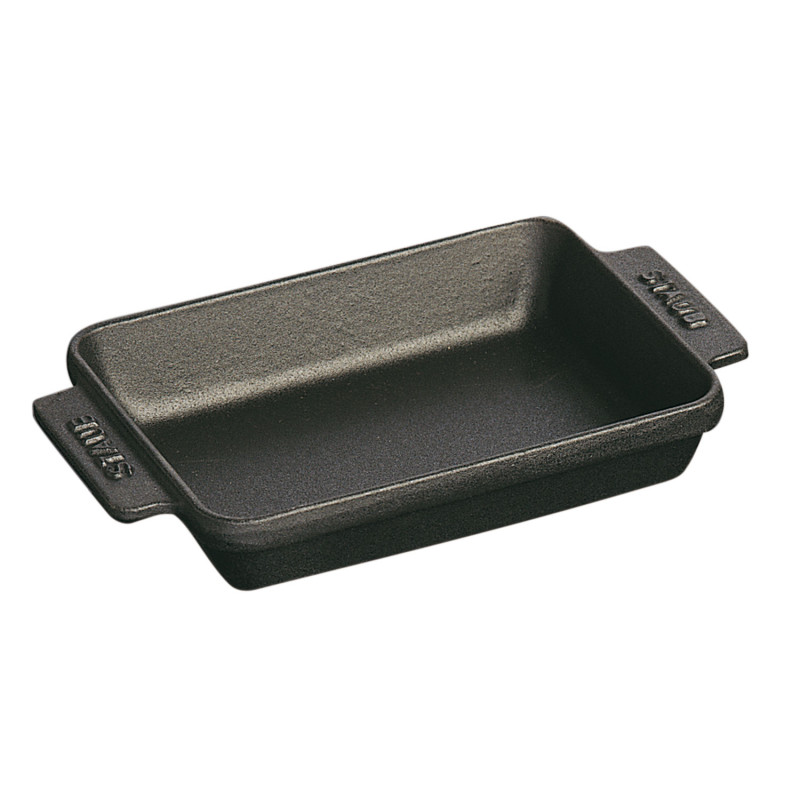 Staub - prostokątna mini forma do pieczenia 250 ml, czarny