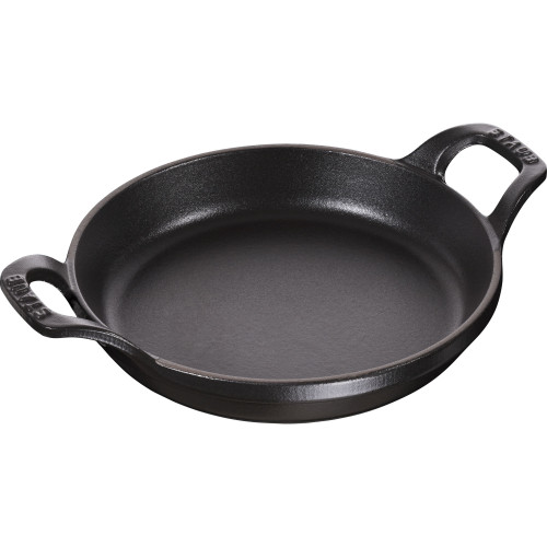 Staub - okrągłe mini naczynie do pieczenia i zapiekania 16 cm, czarny