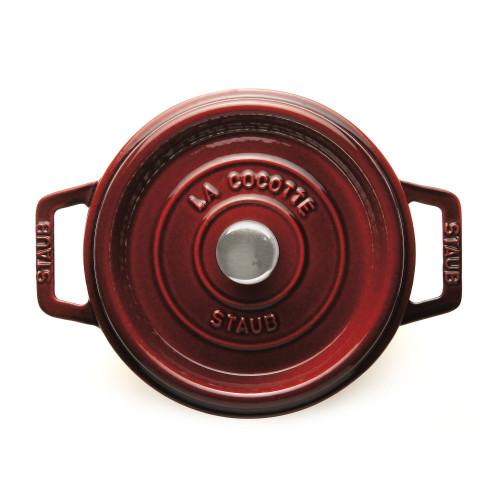 Staub - garnek żeliwny okrągły 2.2 ltr, grenadynowy