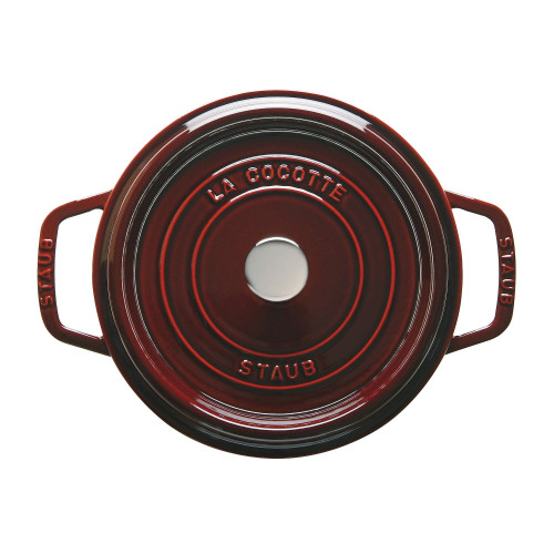 Staub - garnek żeliwny okrągły 2.2 ltr, grenadynowy