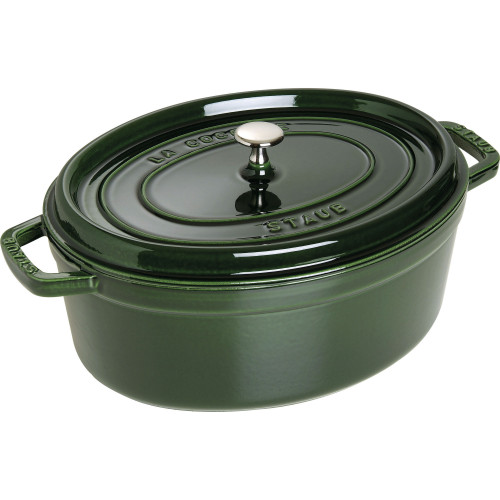 Staub - garnek żeliwny owalny 3.2 ltr, zielony