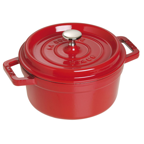 Staub - garnek żeliwny okrągły 2.2 ltr, czerwony