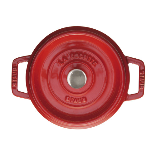 Staub - garnek żeliwny okrągły 2.2 ltr, czerwony