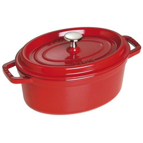 Staub - garnek żeliwny owalny 2.35 ltr, czerwony