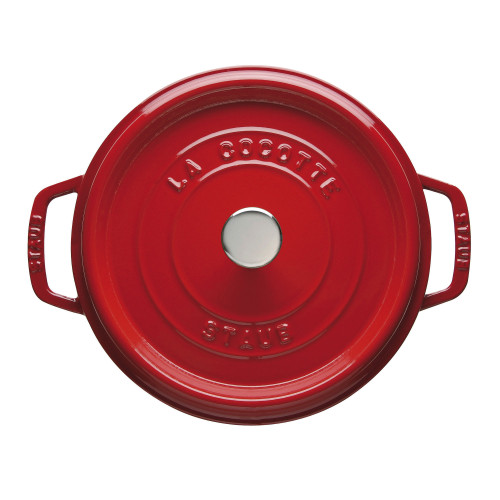 Staub - garnek żeliwny okrągły 3.8 ltr, czerwony