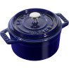 Staub - mini garnek żeliwny okrągły 250 ml, niebieski