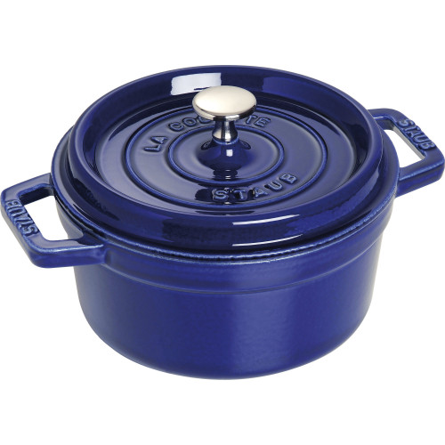 Staub - garnek żeliwny okrągły 2.2 ltr, niebieski