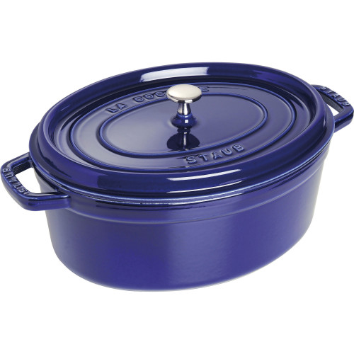 Staub - garnek żeliwny owalny 3.2 ltr, niebieski