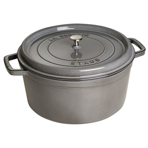 Staub - garnek żeliwny okrągły 12.6 ltr, grafitowy