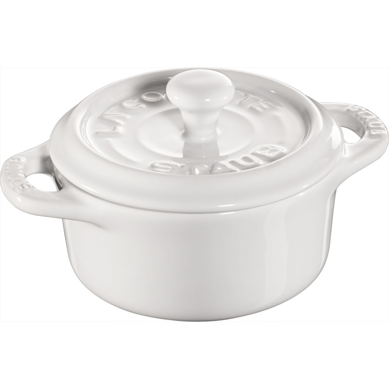 Staub - mini cocotte okrągły 200 ml, biały