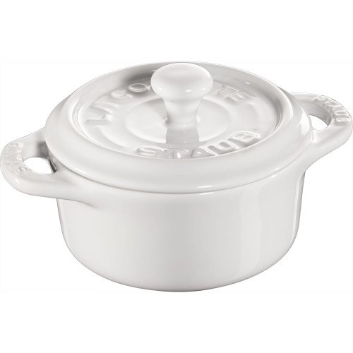 Staub - mini cocotte okrągły 200 ml, biały