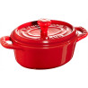 Staub - mini cocotte owalny 200 ml, czerwony