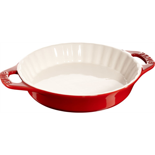 Staub - okrągły półmisek ceramiczny do ciast 1.2 ltr, czerwony