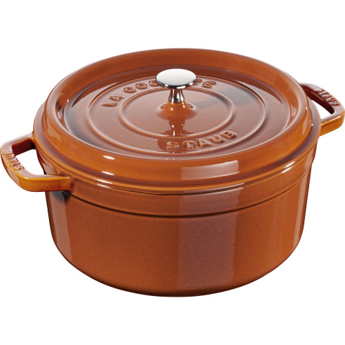 Staub - garnek żeliwny okrągły 5.2 ltr, cynamonowy