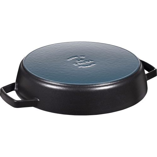 Staub - patelnia żeliwna z dwoma uchwytami 26 cm, czarny