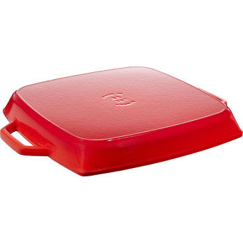 Staub - kwadratowa patelnia żeliwna grillowa z dwoma uchwytami 33 cm, grafitowy