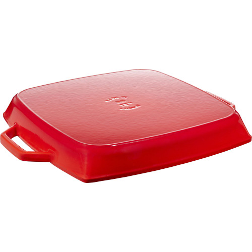 Staub - kwadratowa patelnia żeliwna grillowa z dwoma uchwytami 33 cm, grafitowy